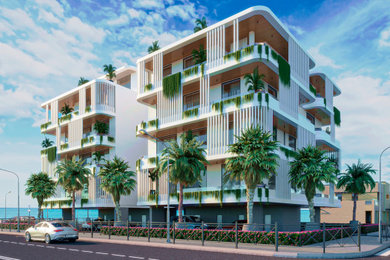 Концепция здания апарт-отеля на о. Кипр для строительной компании evolux