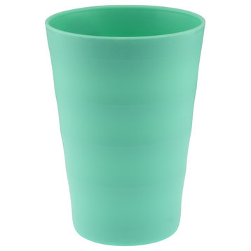 Break-Resistant Plastic Cups 12Oz, Reusable Design, Green