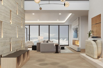 Inspiration for a living room remodel in Miami
