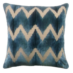 Watersedge Aqua Throw Pillow - Decorative Pillows
