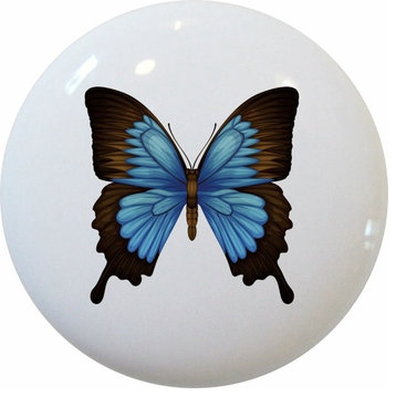 Blue Mountain Swallowtail Butterfly Knob
