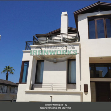 Balcony Railings (Juliet Balcony) Custom Made by Isaac's Ironworks