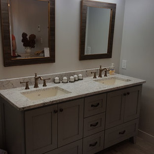 Shabby-Chic-Style Badezimmer mit Vinylboden Ideen, Design & Bilder