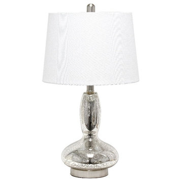 Elegant Designs Contemporary Curved Glass Table Lamp Mercury