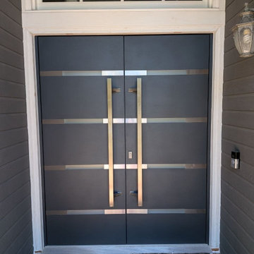 Double Deux 1105 Gray Graphite 60"x80" with frosted glass