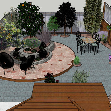 Creative Combining of Hardscape Materials