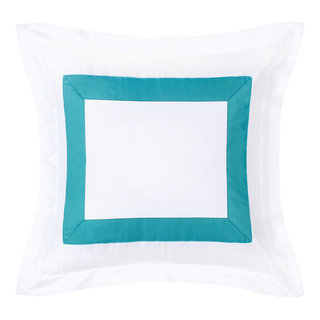 Cheer Collection Set of 2 Decorative White Square Accent Throw Pillows and Insert for Couch Sofa Bed, Includes Zippered Cover - 16x16