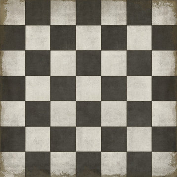 Pattern 07 Checkered Past 36x36 Vintage Vinyl Floorcloth