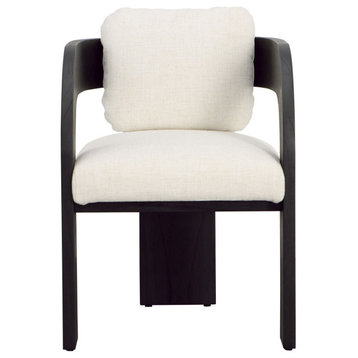 Mod Black Arched Arm Dining Chair