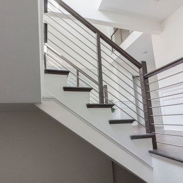 Project #50 | Geometric Staircase with Contrasting Tones