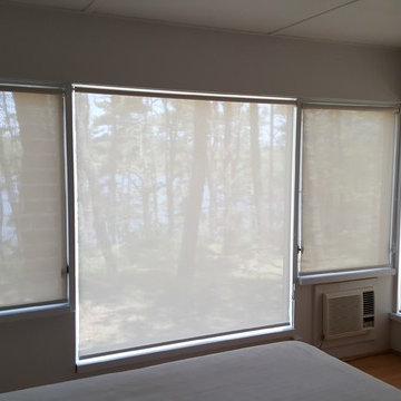 Continuos Cord Loop solar roller shades with 10% opacity provide the opportunity