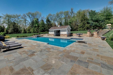 Inspiration for a timeless pool remodel in Philadelphia