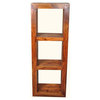 Portland Contemporary Solid Wood 54'' 3 Section Bookcase
