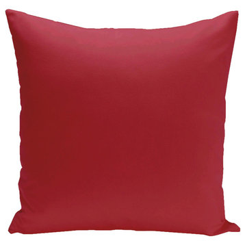 Solid Color Decorative Pillow, Red, 20"x20"