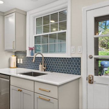 Contemporary Kitchen & Dining Space with Timeless Wood Details