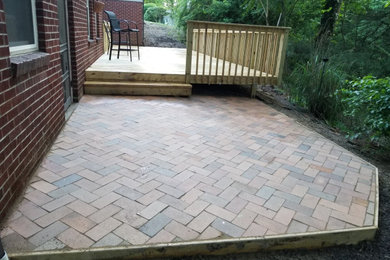 New Deck Build with Pavers