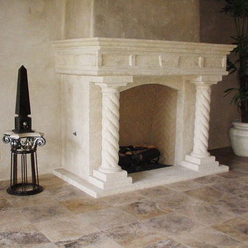 Beautiful project with several fireplace surround styles