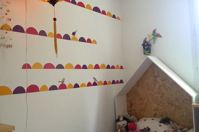 Idée de décoration pour une chambre d'enfant design.