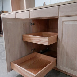 Solid Oak Dovetail Drawer Box - Wine And Bar Cabinets