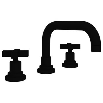 Rohl A2218XM-2 Lombardia 1.2 GPM Widespread Bathroom Faucet - Matte Black