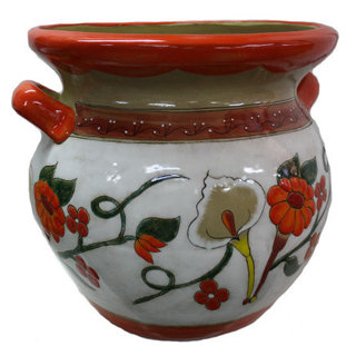 Chinese Oriental Scenery Print Graphic Ceramic Vase cs2205S Chinese Oriental Scenery Print Graphic Ceramic Vase cs2205S