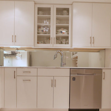 Clear Coat on Maple Makes this Contemporary Kitchen Shine