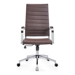 Modern Office Chair Upholstered Cotton&Linen Swivel Task Chair Height  Adjustable