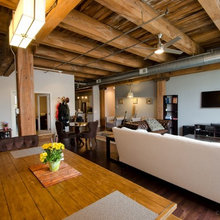 rustic open loft