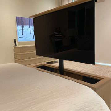 Master Bedroom Foot of Bed TV LIFT