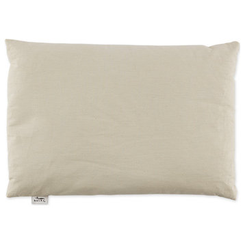 Bucky Cotton Twill Buckwheat Bed Pillow, Natural