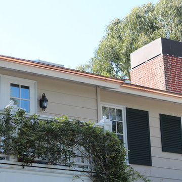 Seamless Copper Rain Gutters in Los Angeles