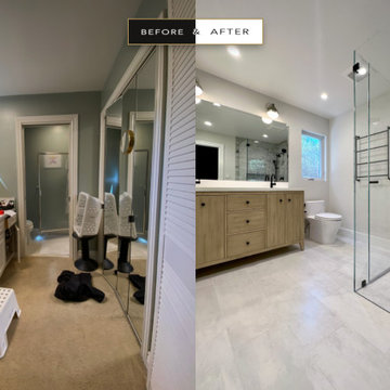 Bathroom Before & After • Atelier Noël