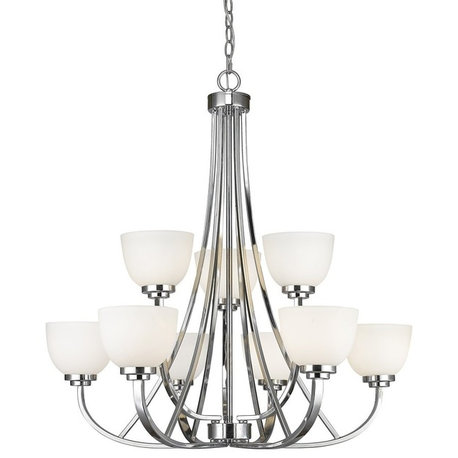 9 Light Chandelier Chrome