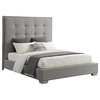 Remi Stain-Resistant King Bed, Gray