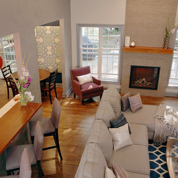 Open Concept Living Room & Kitchen