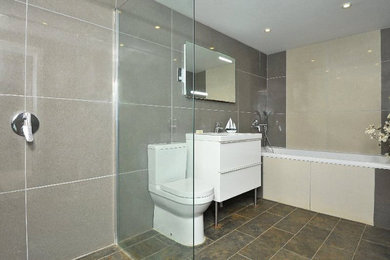 Photo of a contemporary bathroom in Devon.