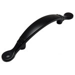 Cosmas - Cabinet Pull, 3" Hole Centers, Flat Black, Set of 10 - Price is for 10 pulls