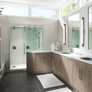 His and Hers Modern Bath