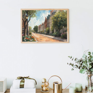 Vintage Farmhouse Canvas Wall Art - Antique Botanical Still Life Painting