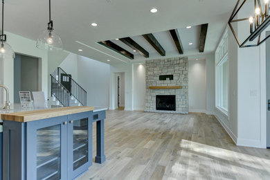 Family room - traditional family room idea in Omaha