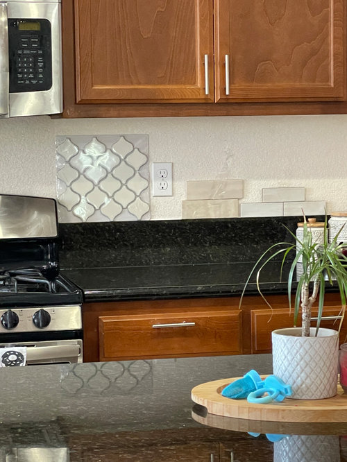 Arabesque backsplash for the kitchen