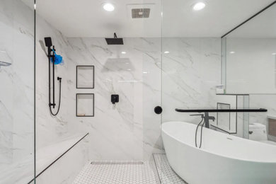Transitional bathroom photo in Other