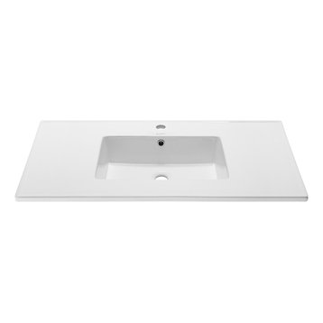 Voltaire 37" Vanity Top Sink with Single Faucet Hole