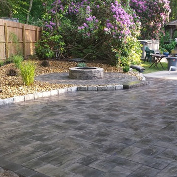 Hingham patio and landscape