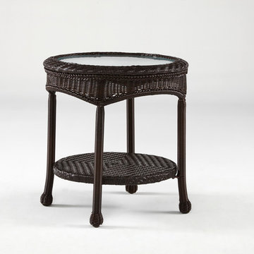 Key West End Table in Chocolate