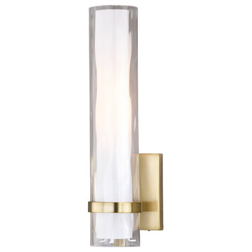 Vilo 1-Light Wall Light, Golden Brass