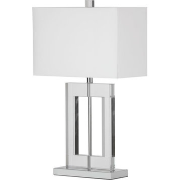 C11T-PC Crystal Table Lamp - White, Clear