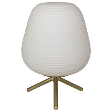 Foka Table Lamp, Metal With Brass Finish