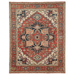Jaipur Living - Jaipur Living Willa Hand-Knotted Medallion Red/Multicolor Rug, 8'x10' - The Salinas collection is punctuated by vibrant hues and intricate details, bringing a bold, transitional look to any home. The hand-knotted Willa rug expresses classic, Serapi style with an intricate center medallion and surrounding border. Rich tones of blue and red ensure a timeless look, while the durable wool construction provide an heirloom-quality accent.