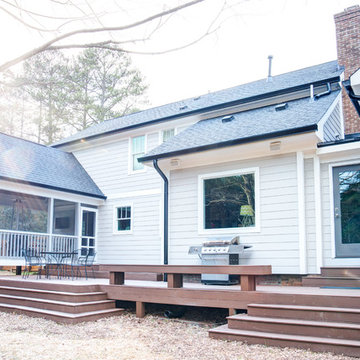 Rear deck, screen porch